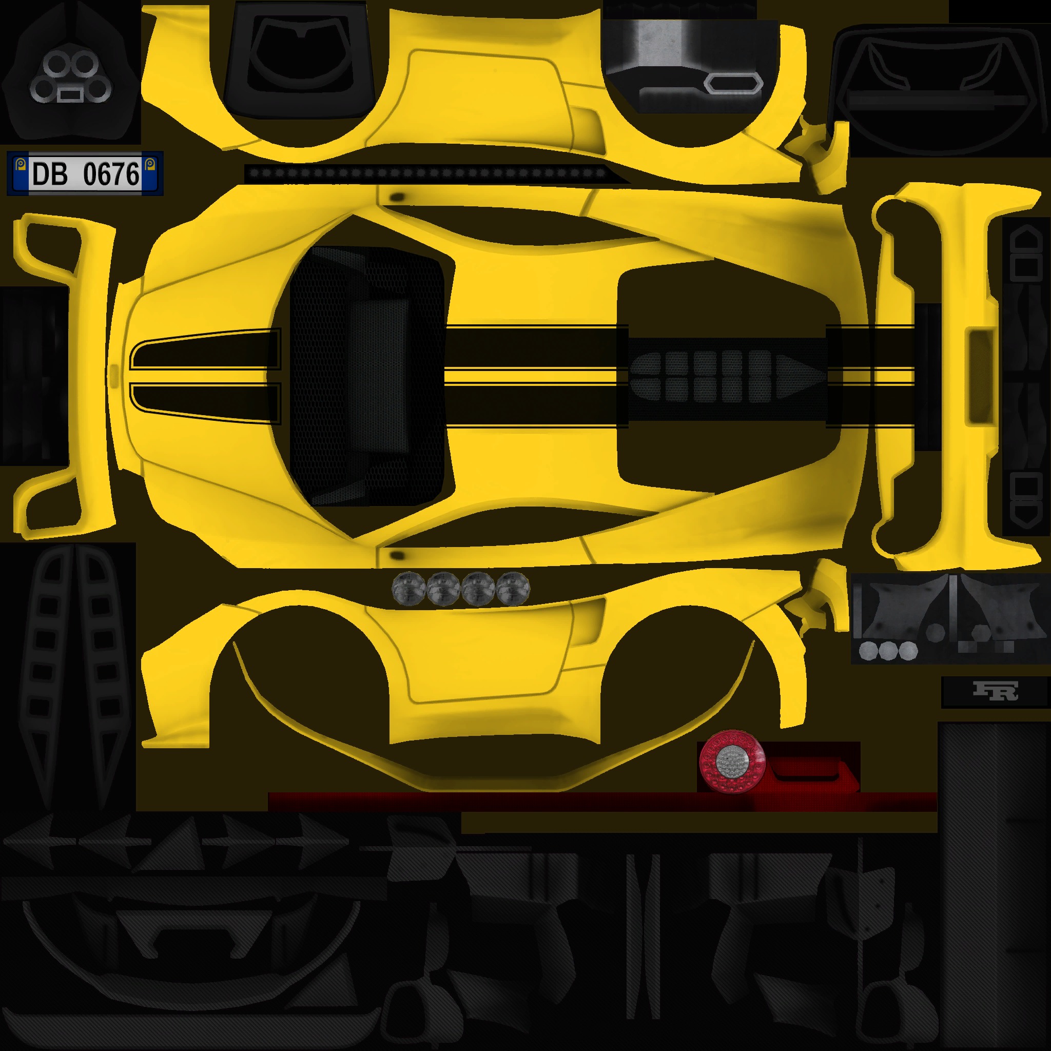 cartoon car vehicle 3d game ready model Low-poly 3D model-005 Low-poly 3D model_57