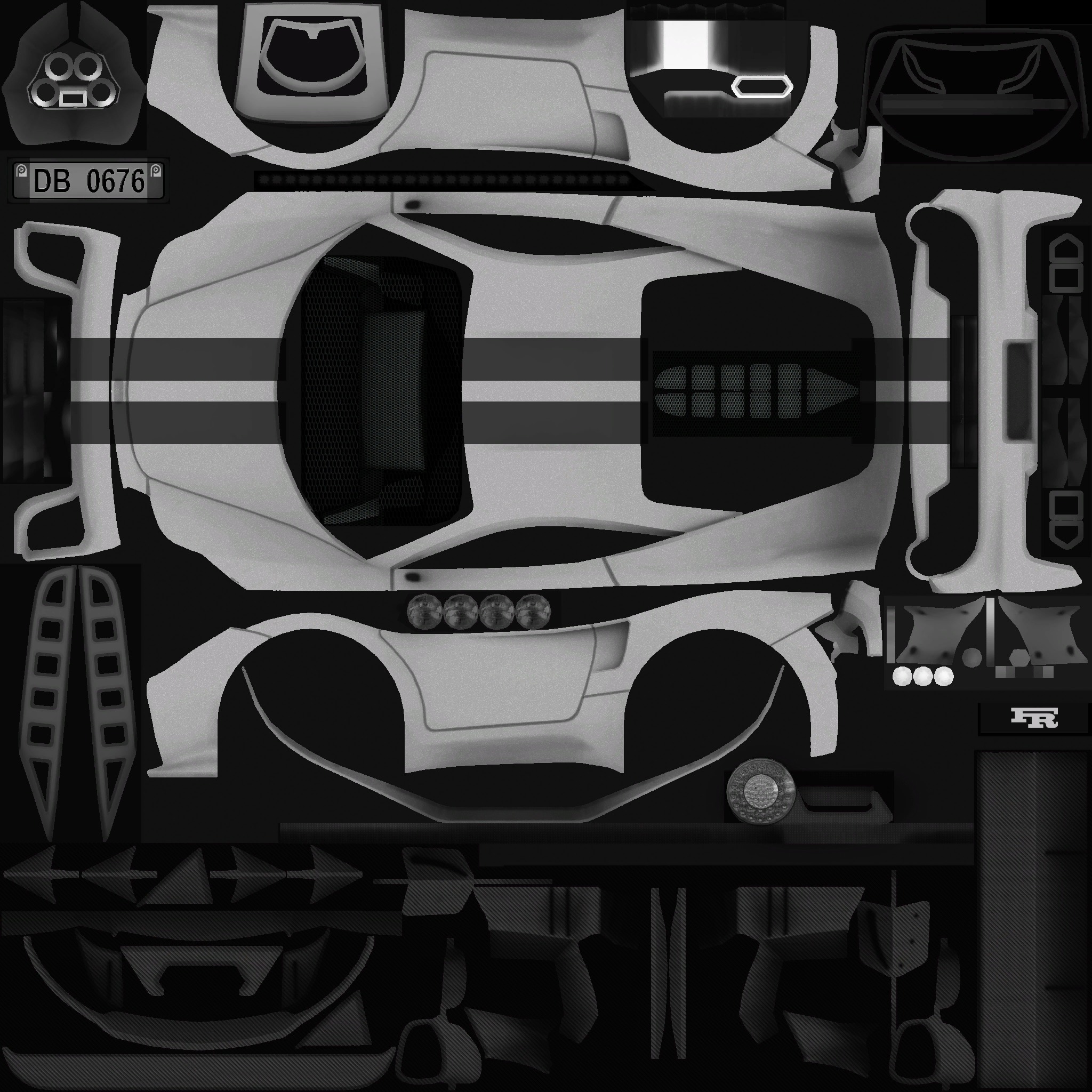 cartoon car vehicle 3d game ready model Low-poly 3D model-005 Low-poly 3D model_64