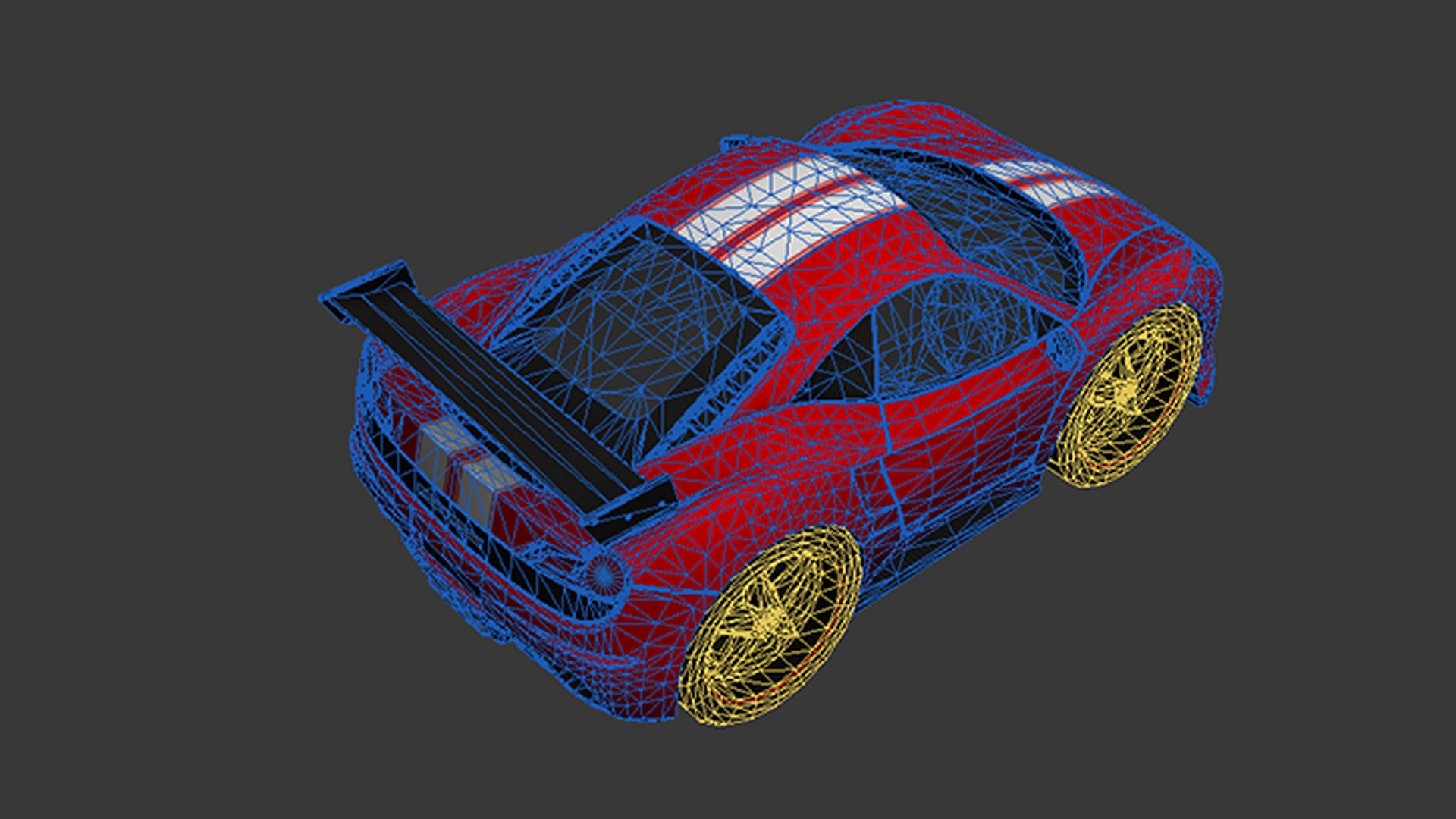 cartoon car vehicle 3d game ready model Low-poly 3D model-005 Low-poly 3D model_46