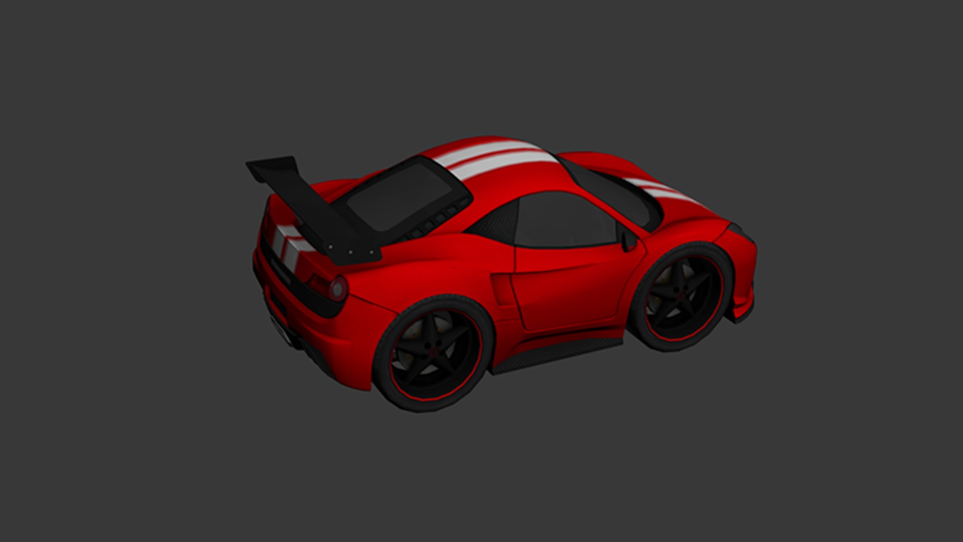 cartoon car vehicle 3d game ready model Low-poly 3D model-005 Low-poly 3D model_14