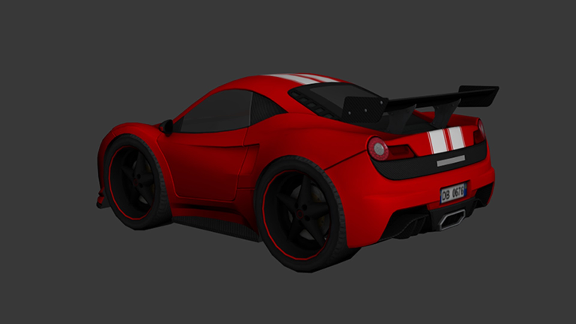 cartoon car vehicle 3d game ready model Low-poly 3D model-005 Low-poly 3D model_8