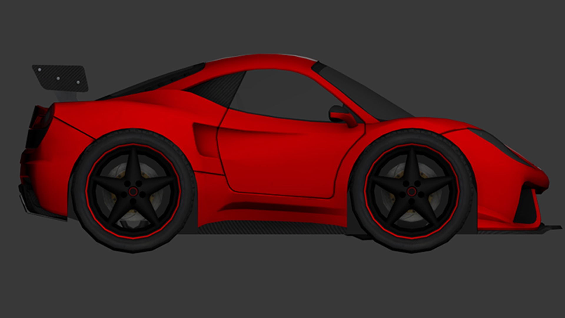 cartoon car vehicle 3d game ready model Low-poly 3D model-005 Low-poly 3D model_9