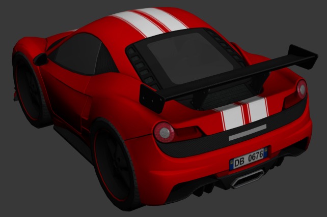 cartoon car vehicle 3d game ready model Low-poly 3D model-005 Low-poly 3D model_3