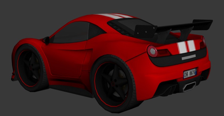 cartoon car vehicle 3d game ready model Low-poly 3D model-005 Low-poly 3D model_2