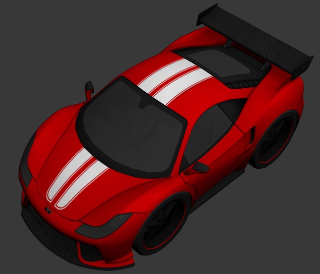 cartoon car vehicle 3d game ready model Low-poly 3D model-005 Low-poly 3D model_1