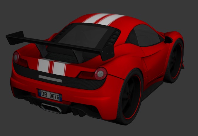 cartoon car vehicle 3d game ready model Low-poly 3D model-005 Low-poly 3D model_19