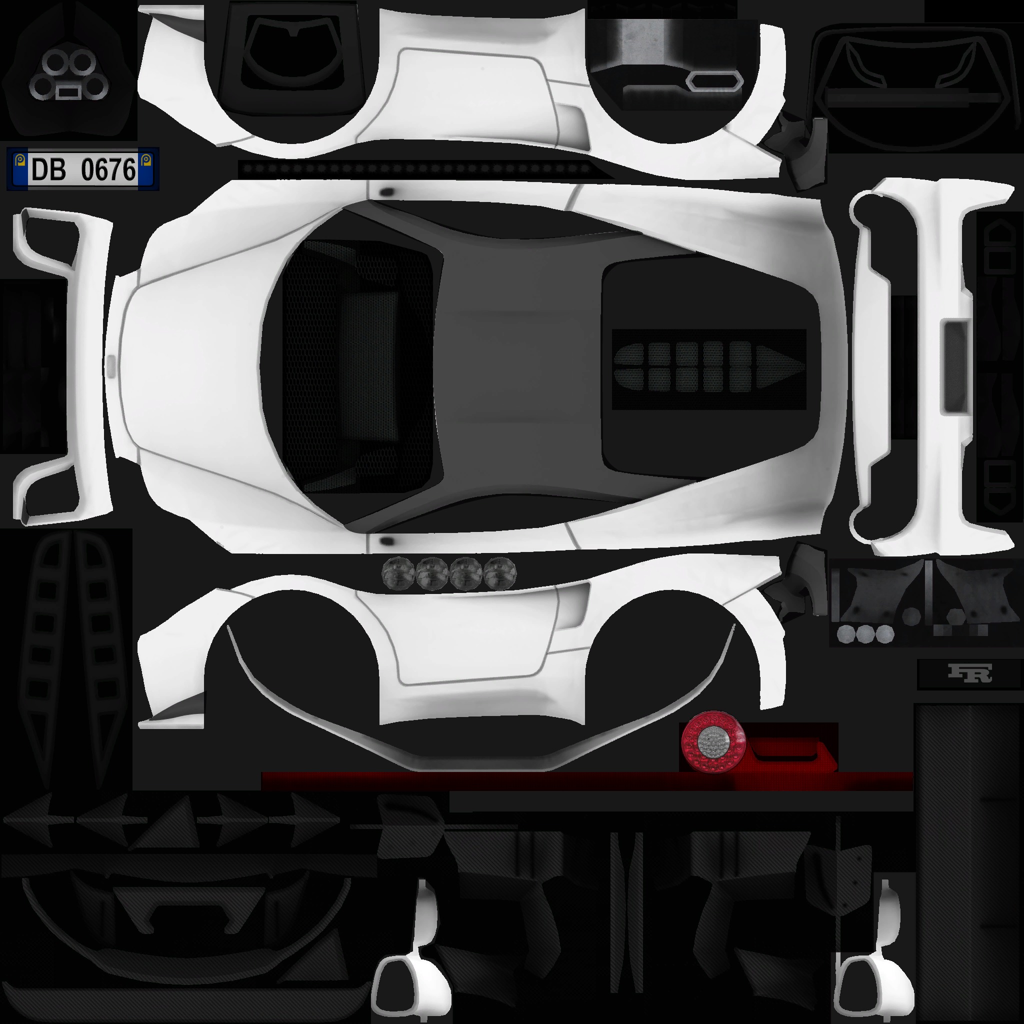 cartoon car vehicle 3d game ready model Low-poly 3D model-005 Low-poly 3D model_60