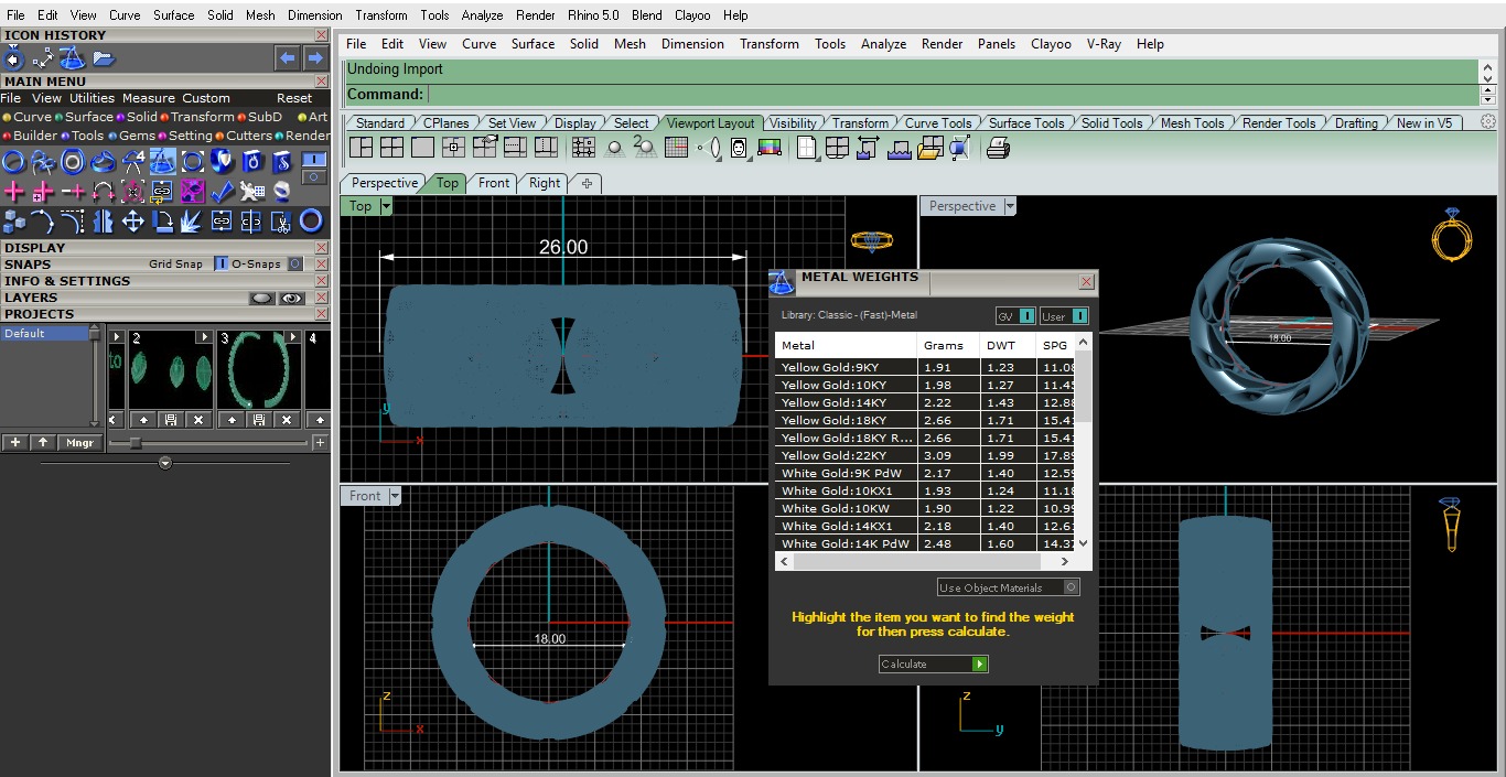 Monaco Cuban Ring 3D print model_3
