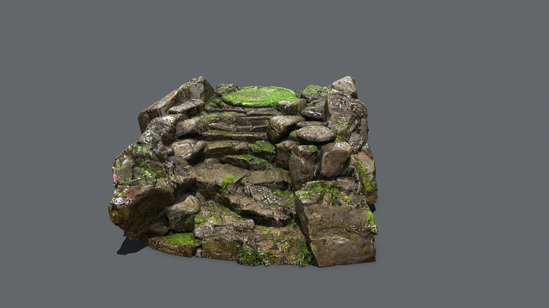 old temple Low-poly 3D model_10