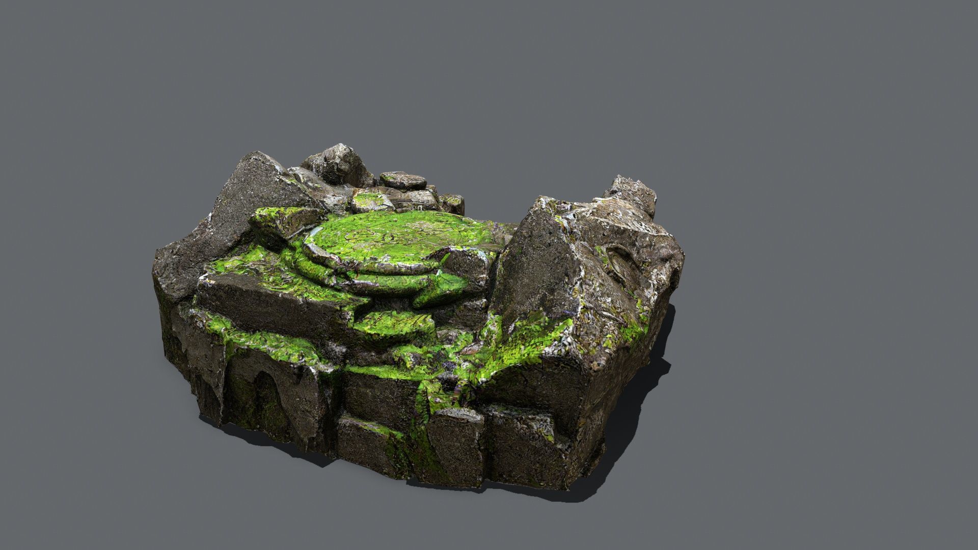 old temple Low-poly 3D model_6