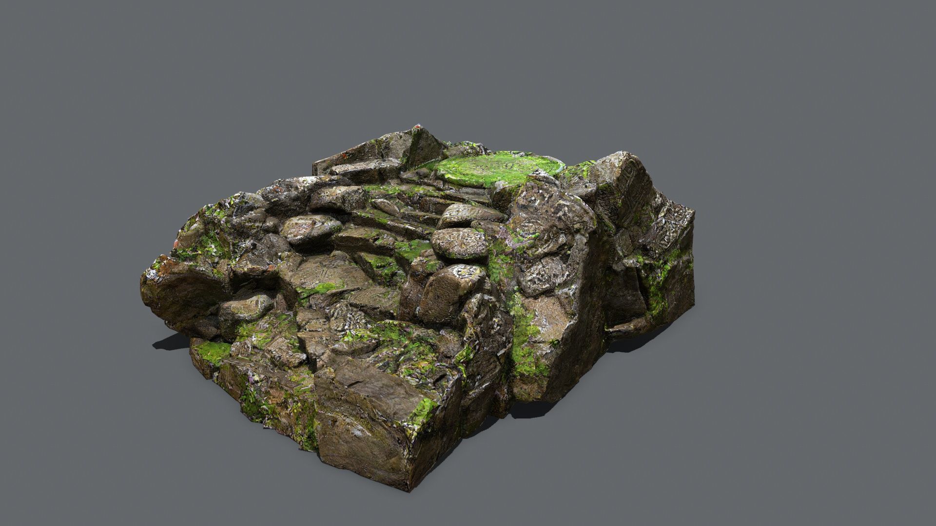 old temple Low-poly 3D model_2