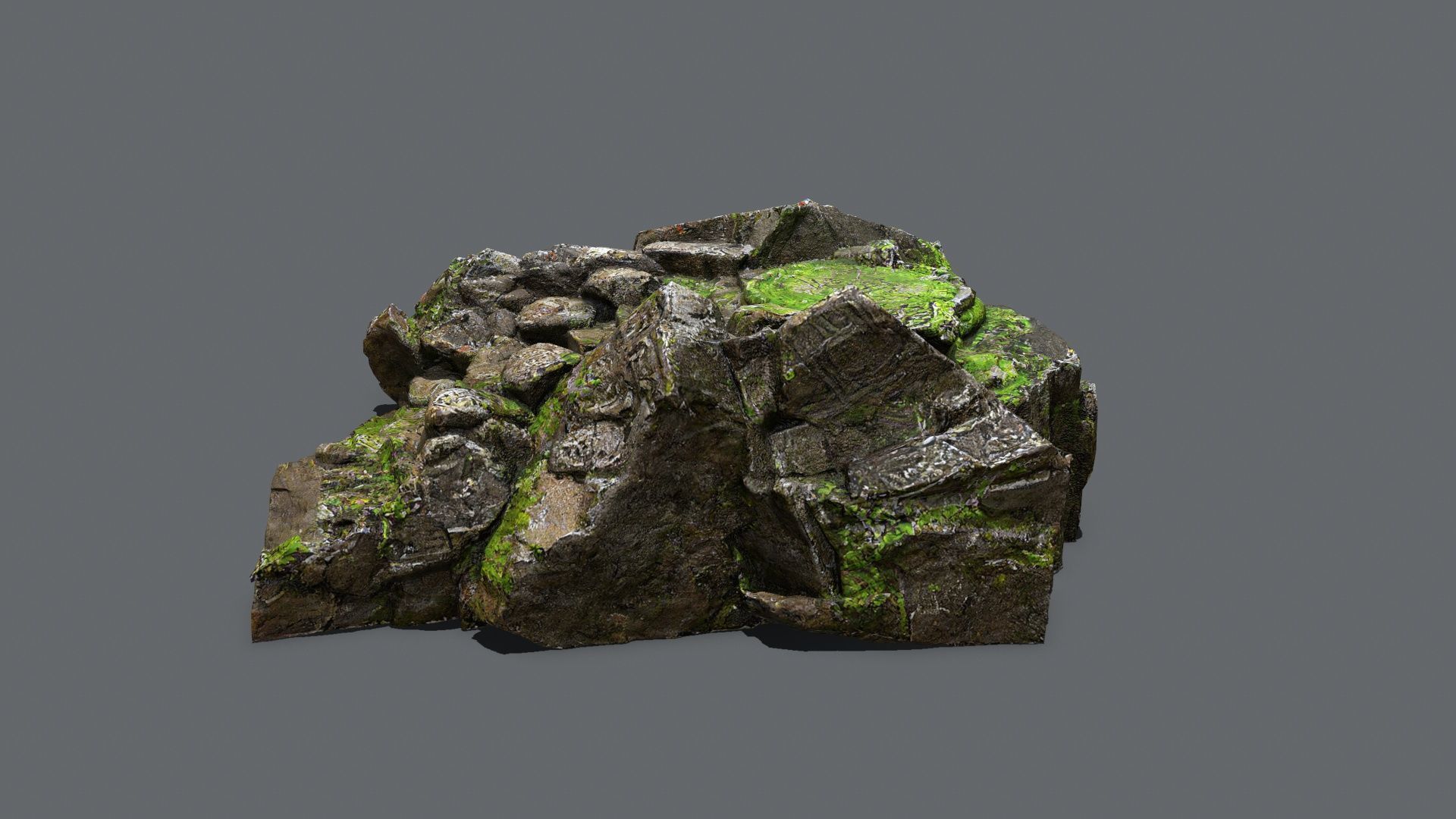 old temple Low-poly 3D model_3