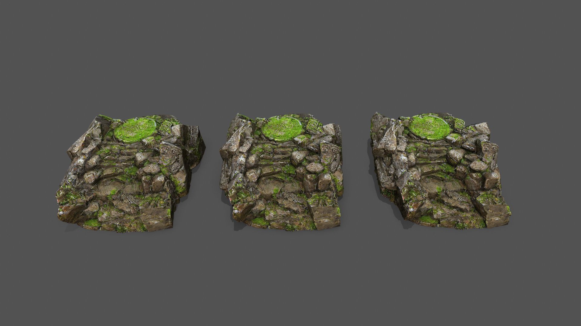 old temple Low-poly 3D model_12