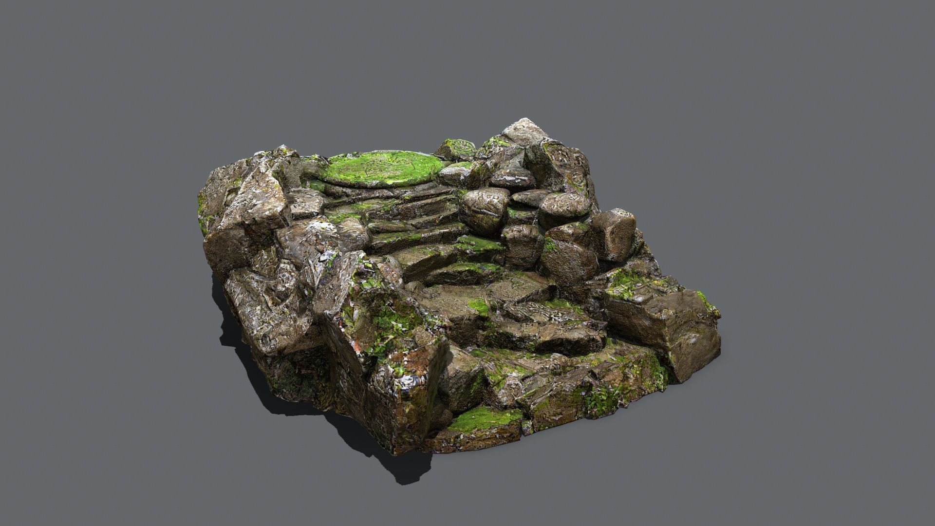 old temple Low-poly 3D model_9