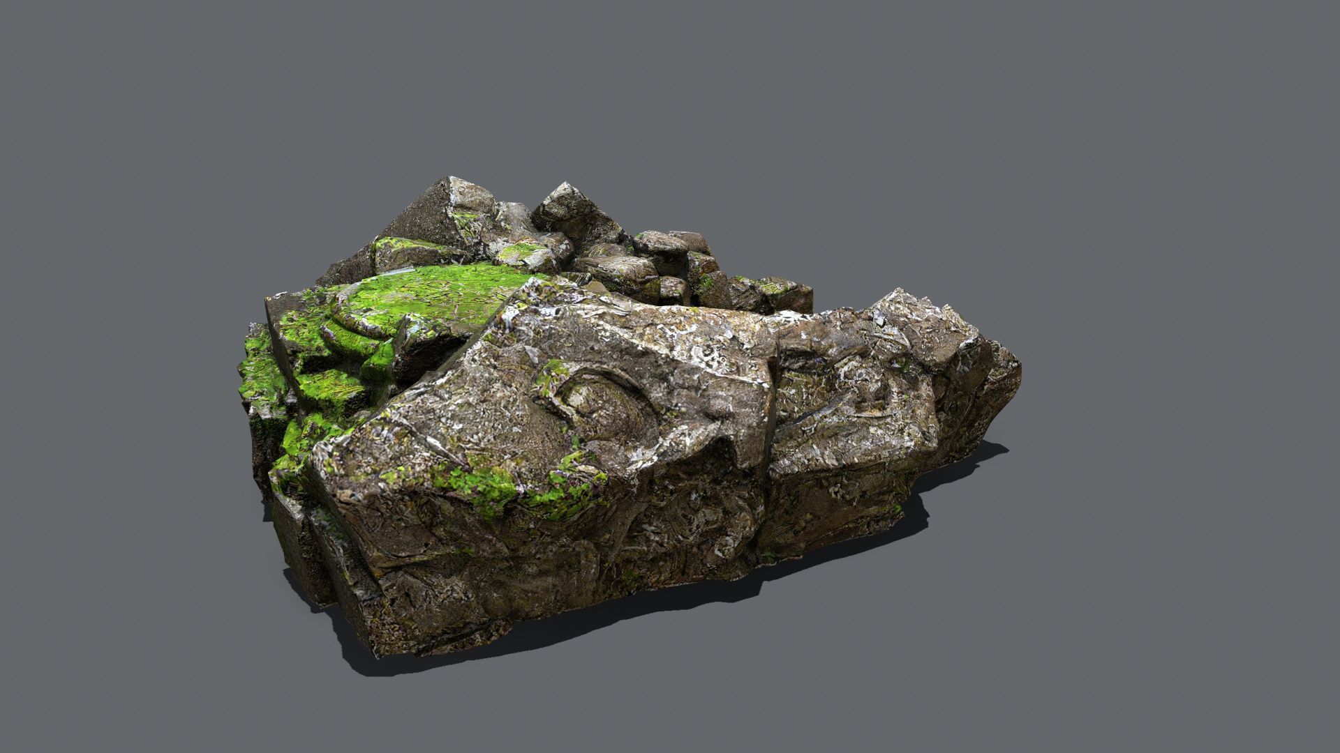 old temple Low-poly 3D model_7