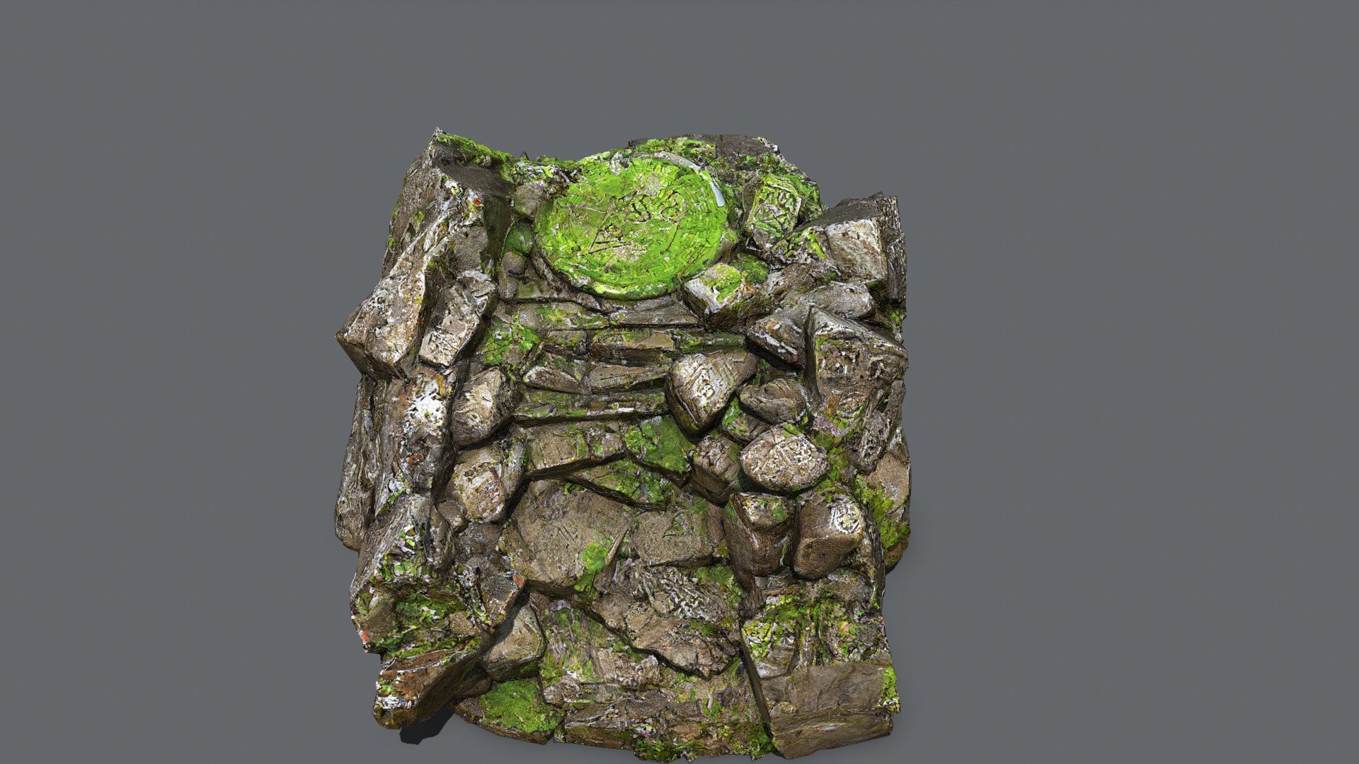 old temple Low-poly 3D model_11