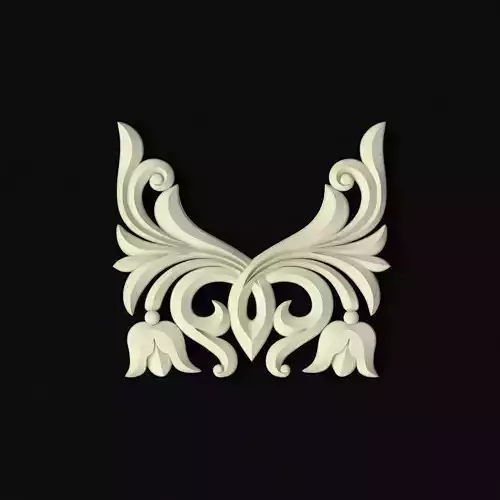 Central decor ornament for furniture