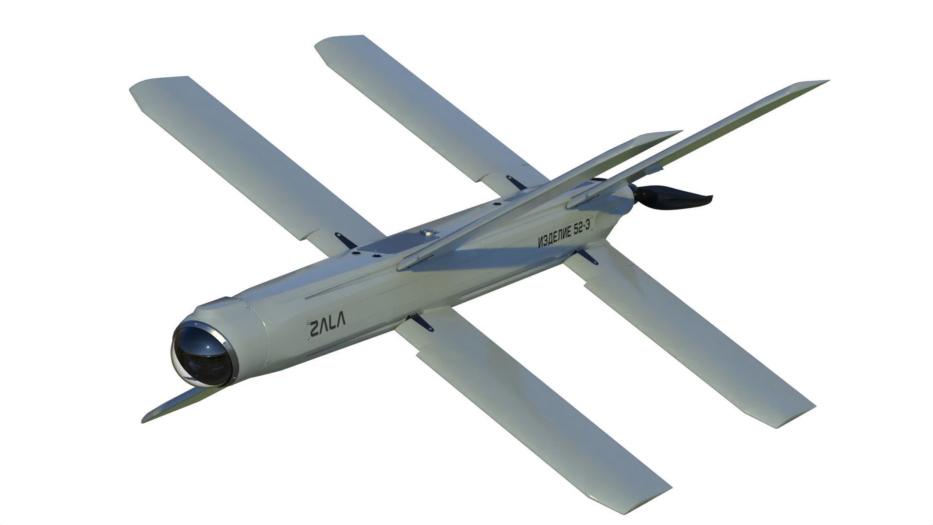 Lancet drone 3D model_8