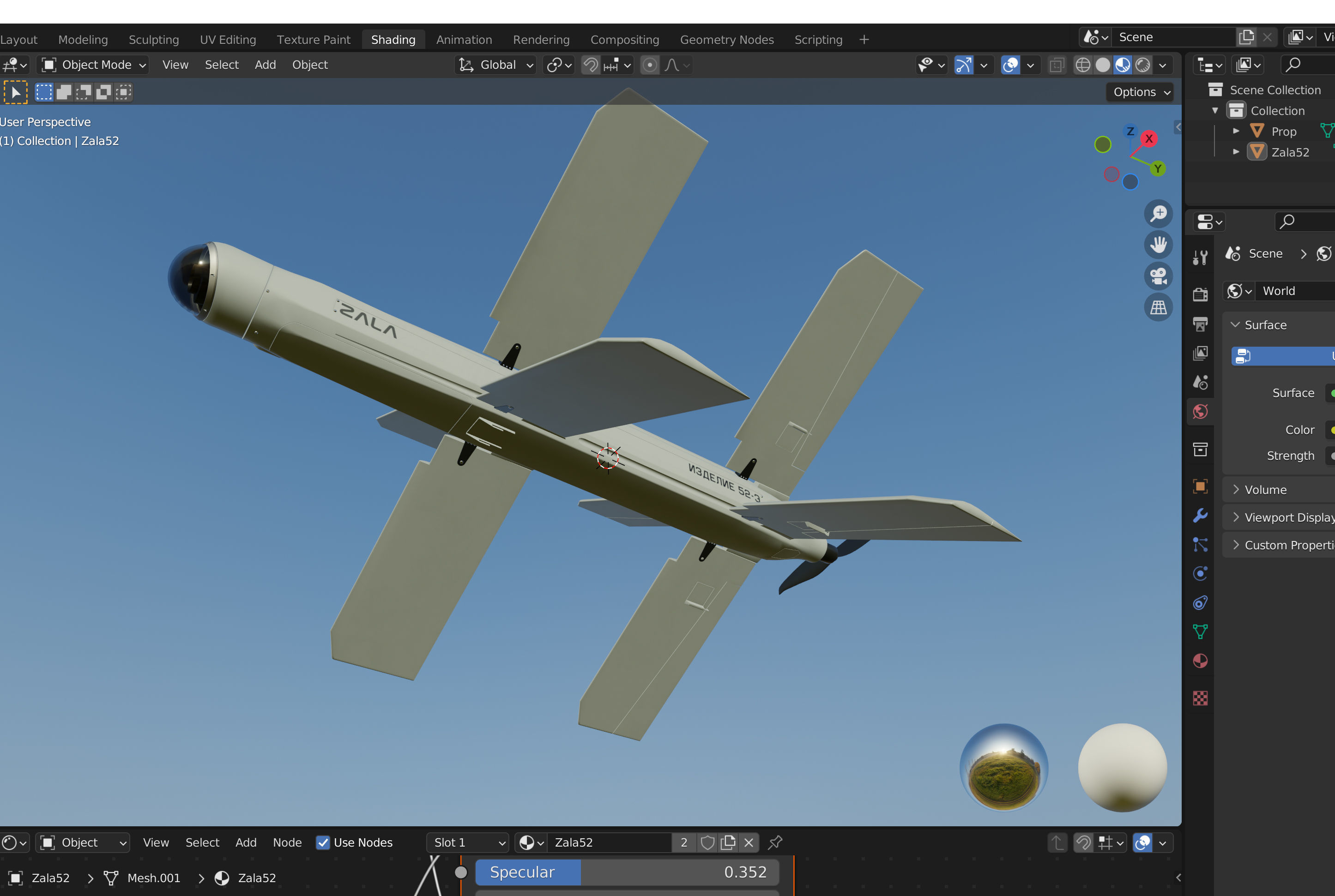 Lancet drone 3D model_18