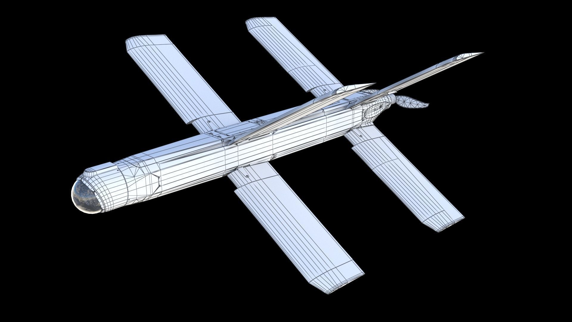 Lancet drone 3D model_13