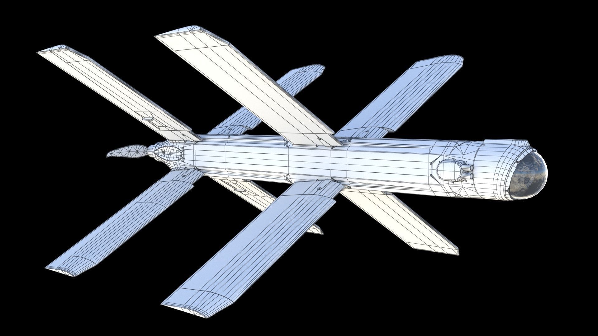 Lancet drone 3D model_16