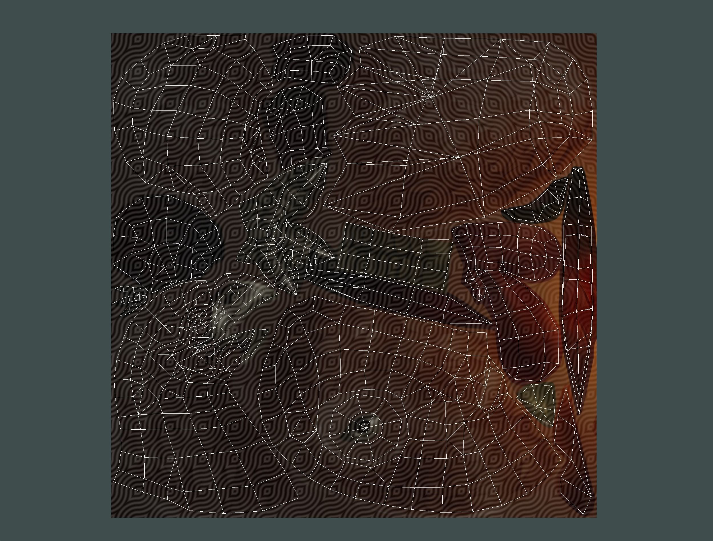 Red Rooster Dark Tail Feathers And Yellow Beak Low-poly 3D model_22