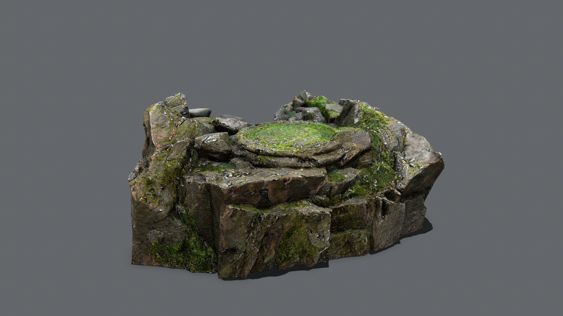 old temple Low-poly 3D model_7