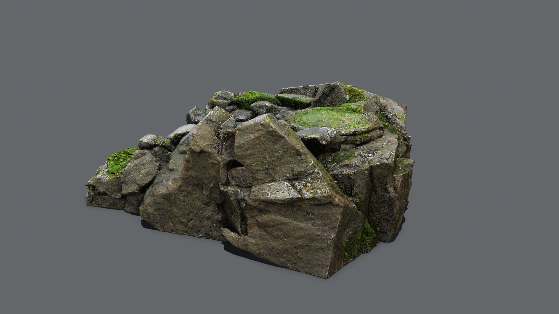 old temple Low-poly 3D model_5