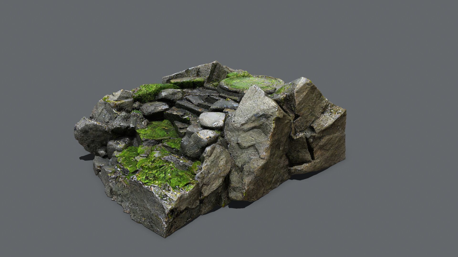 old temple Low-poly 3D model_3