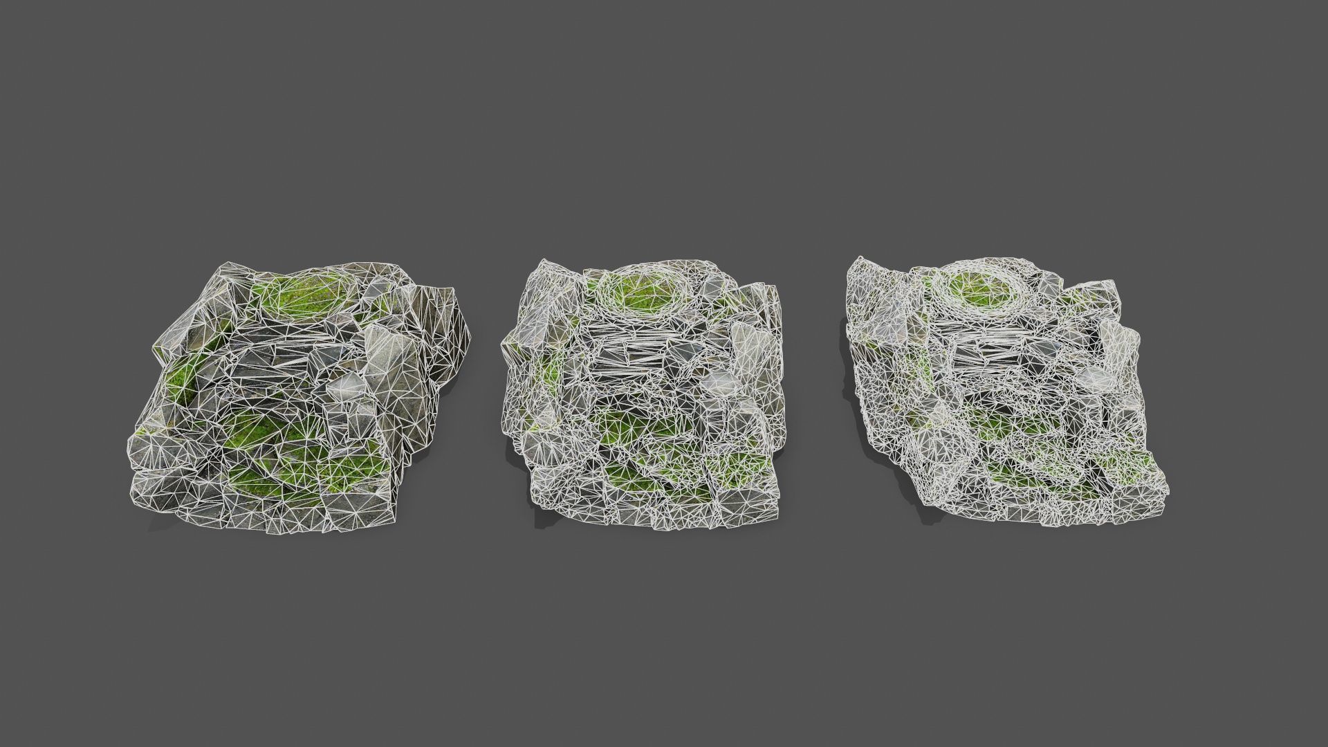 old temple Low-poly 3D model_16