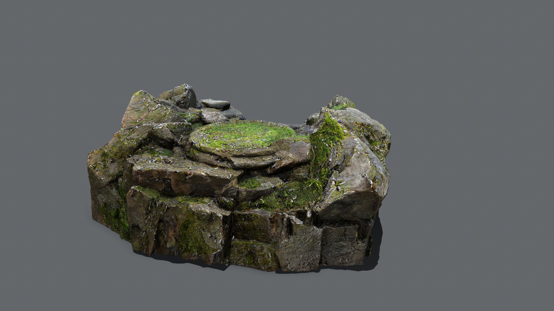old temple Low-poly 3D model_8