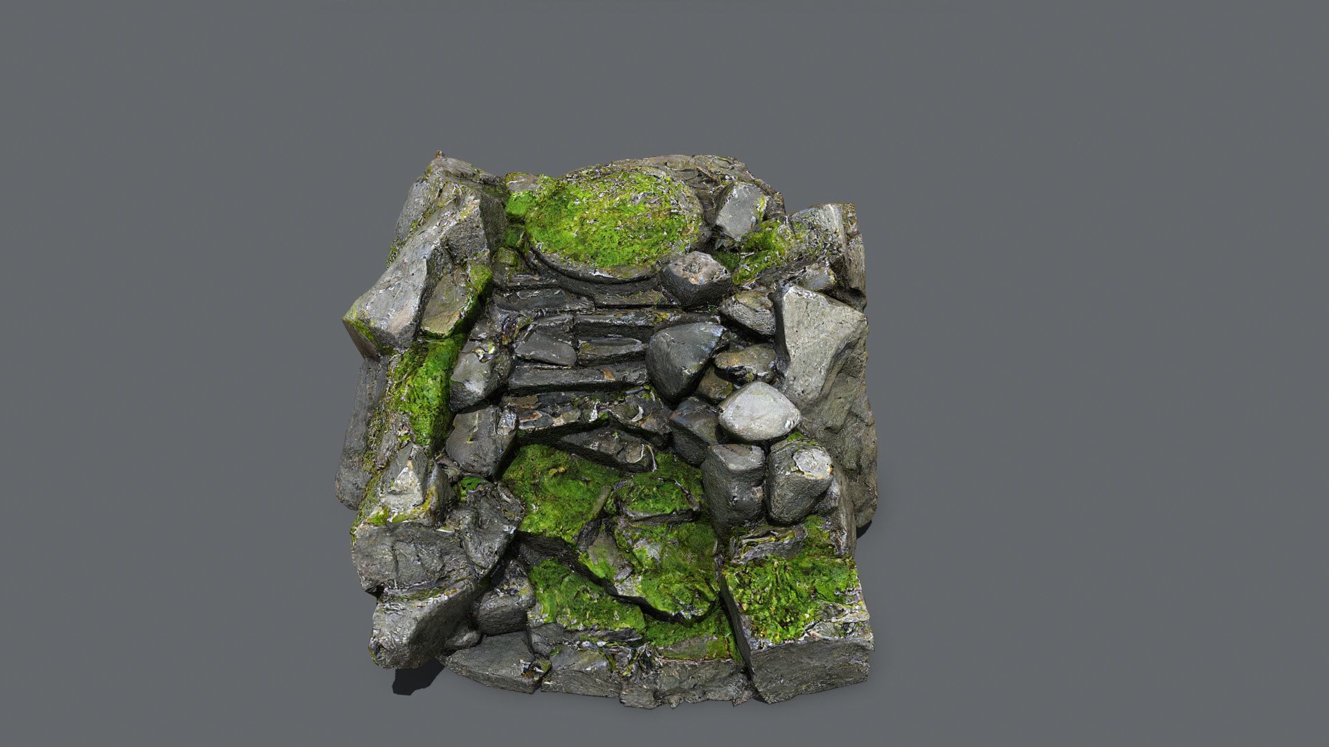 old temple Low-poly 3D model_14