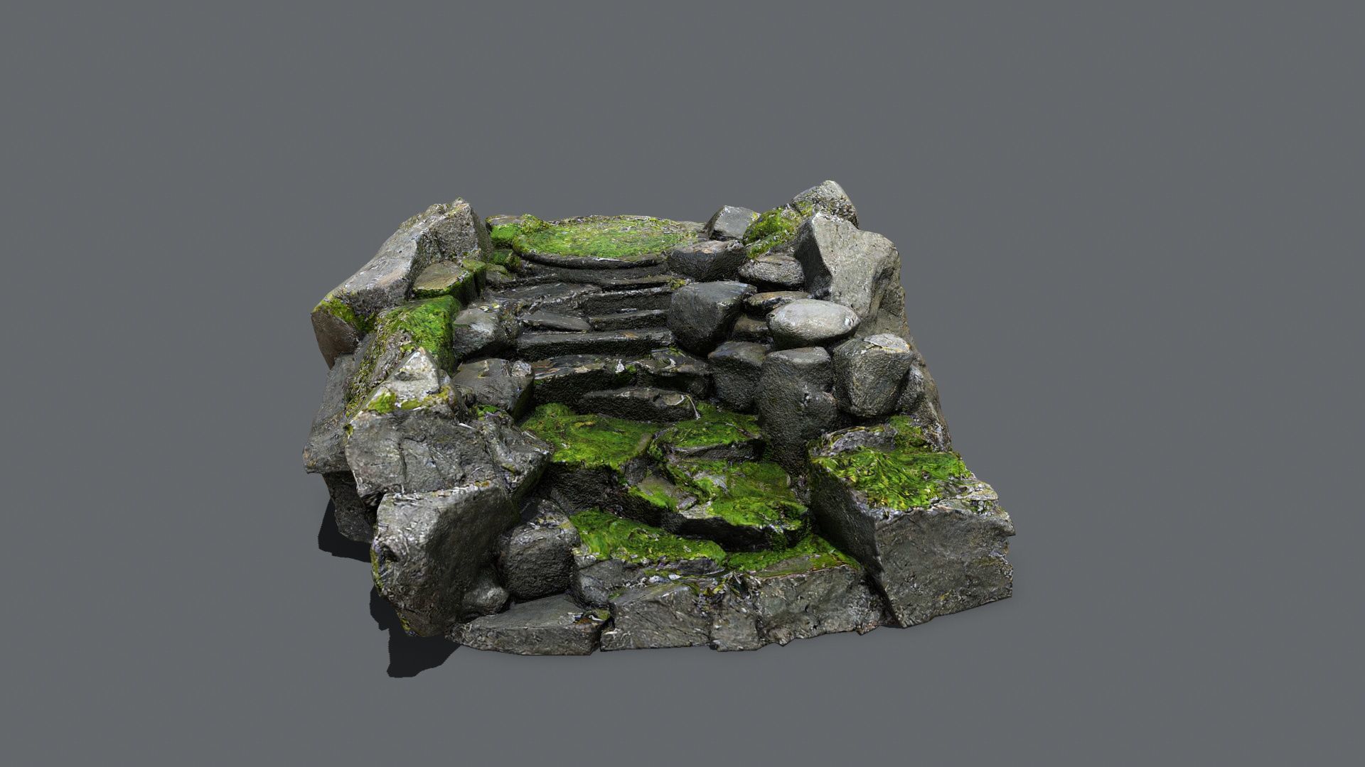 old temple Low-poly 3D model_1