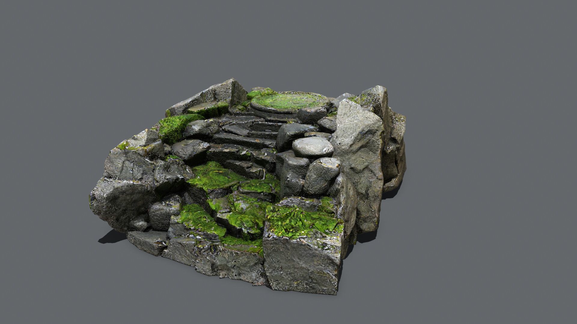 old temple Low-poly 3D model_2