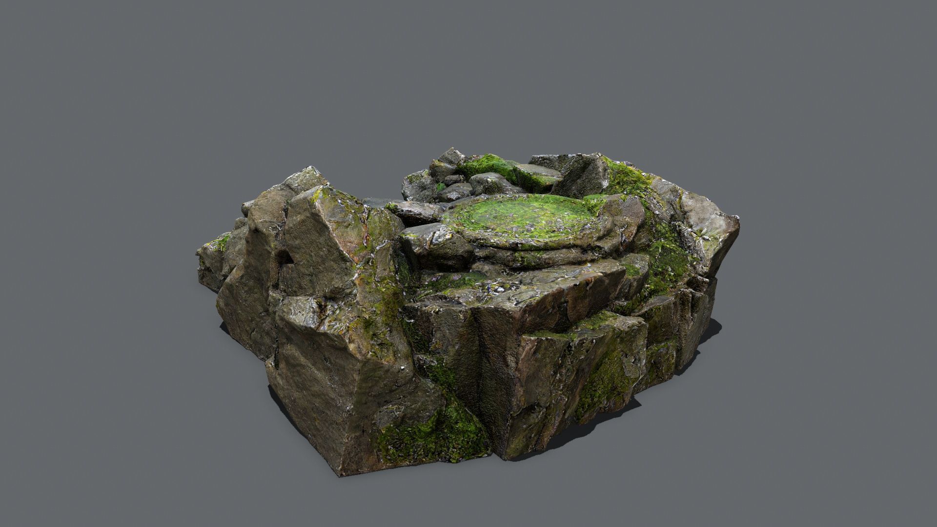 old temple Low-poly 3D model_6