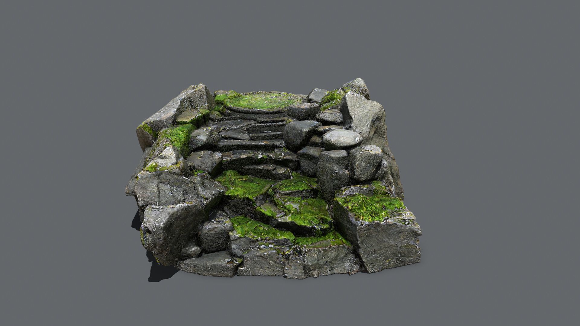 old temple Low-poly 3D model_13