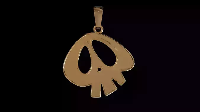 halloween skull pendant