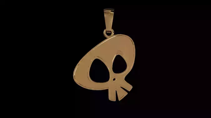 halloween skull pendant