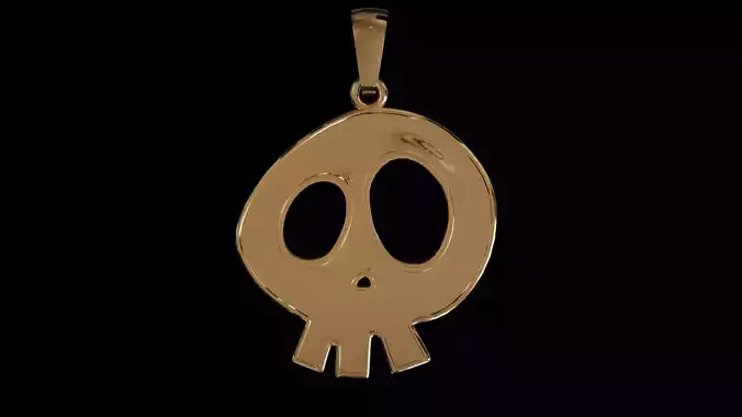 halloween skull pendant