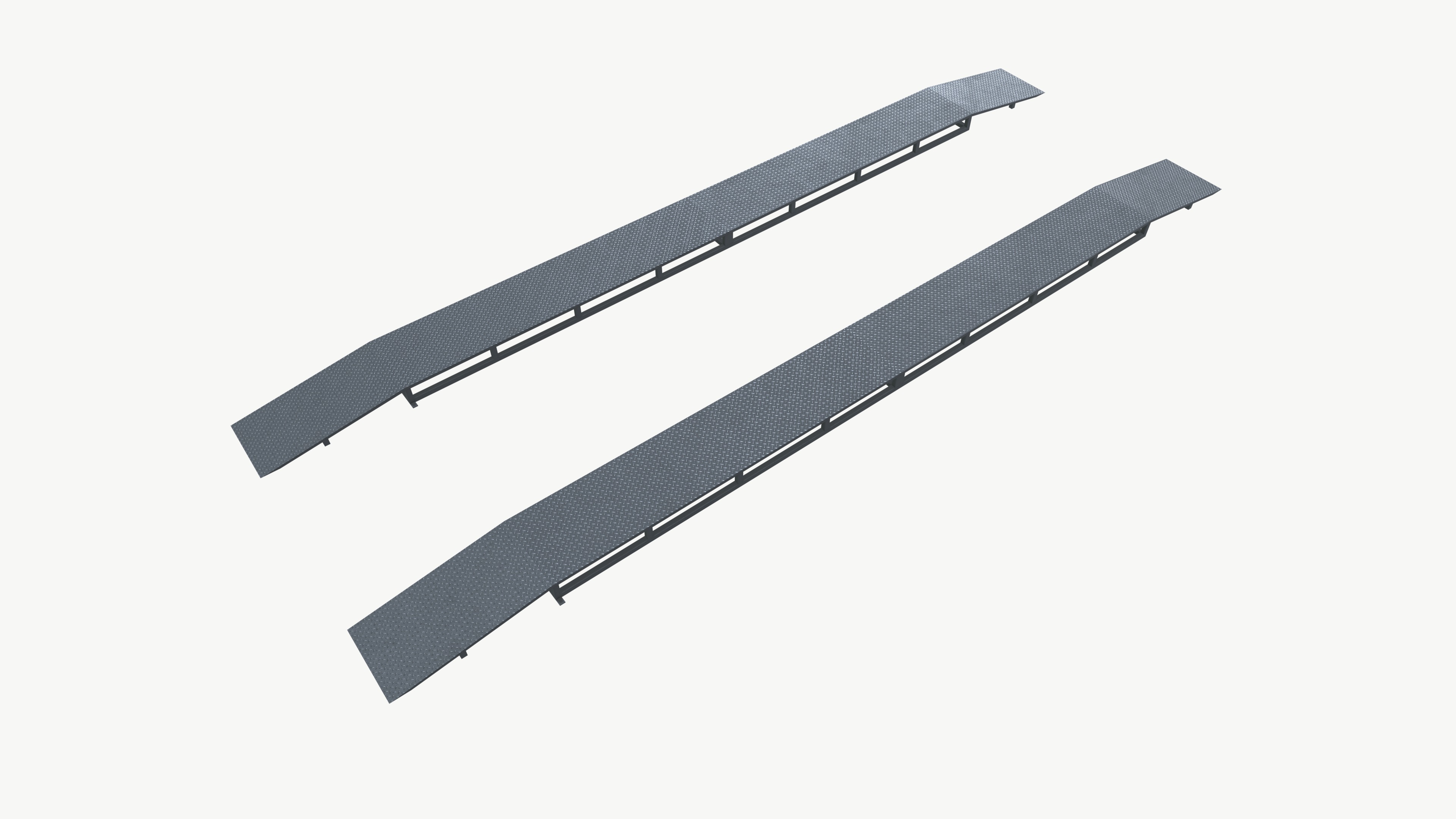 Car ramp Low-poly 3D model_3