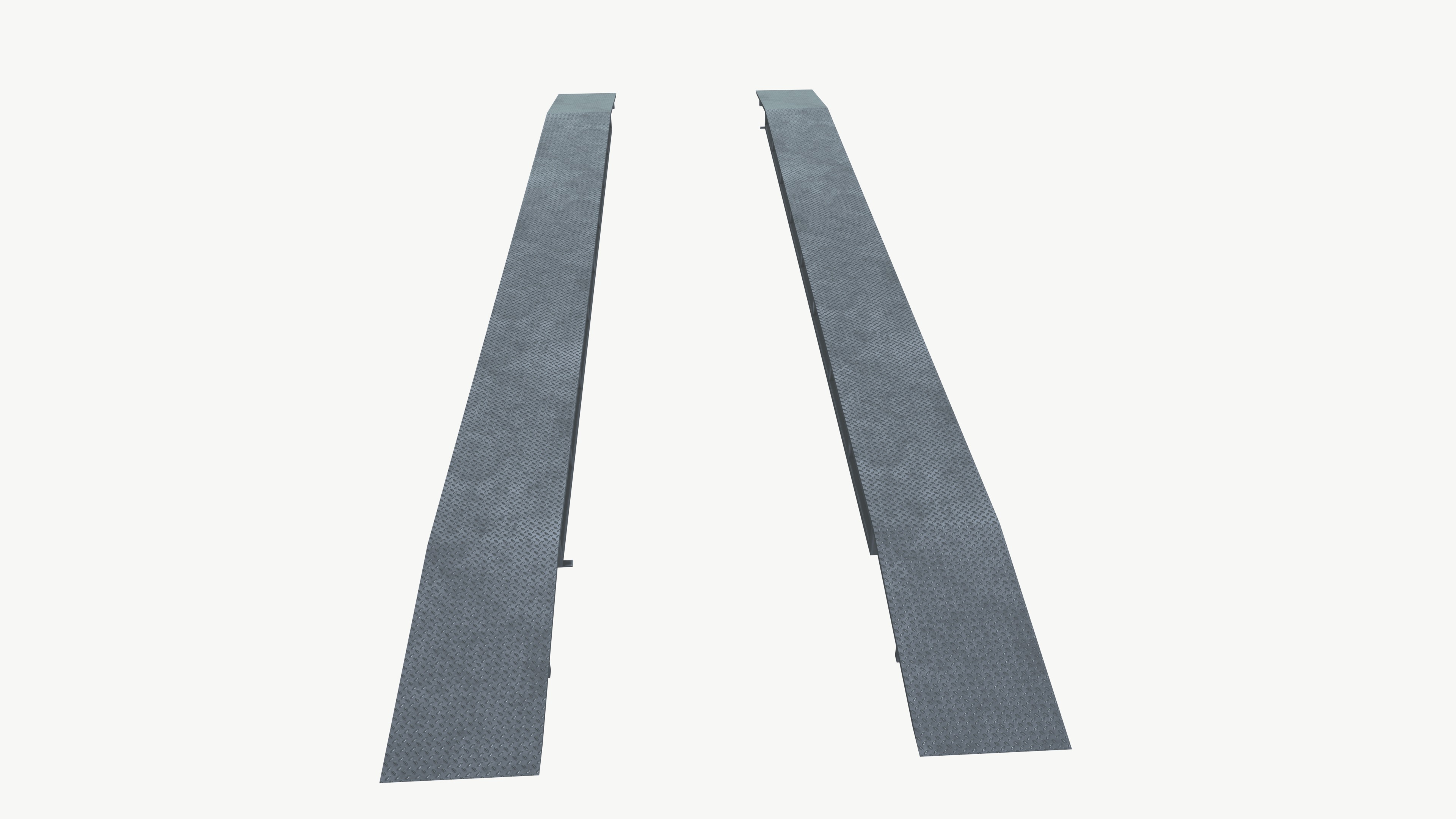 Car ramp Low-poly 3D model_4