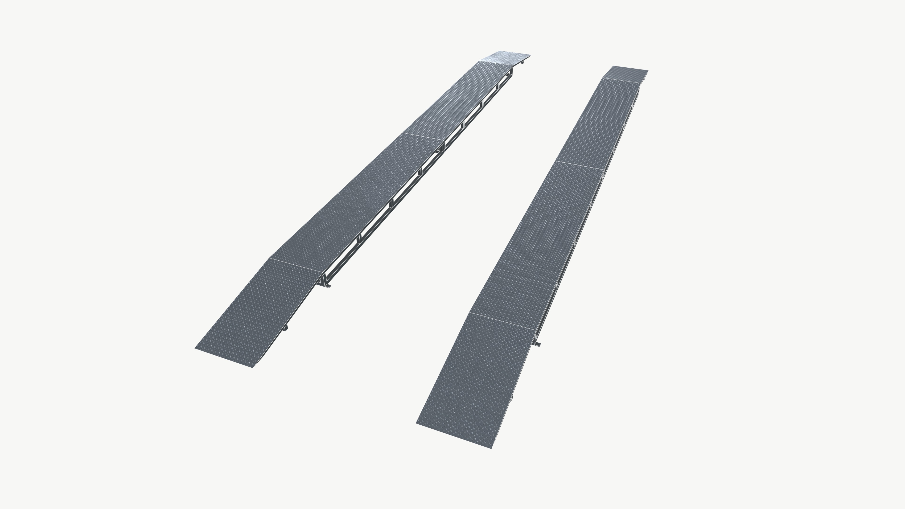 Car ramp Low-poly 3D model_9