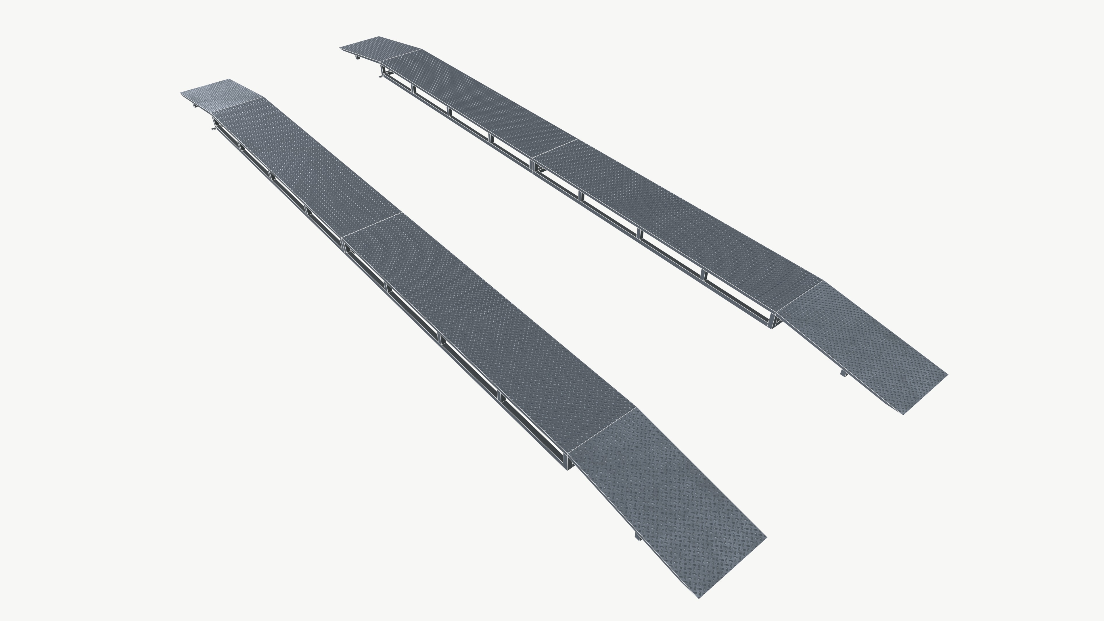 Car ramp Low-poly 3D model_8