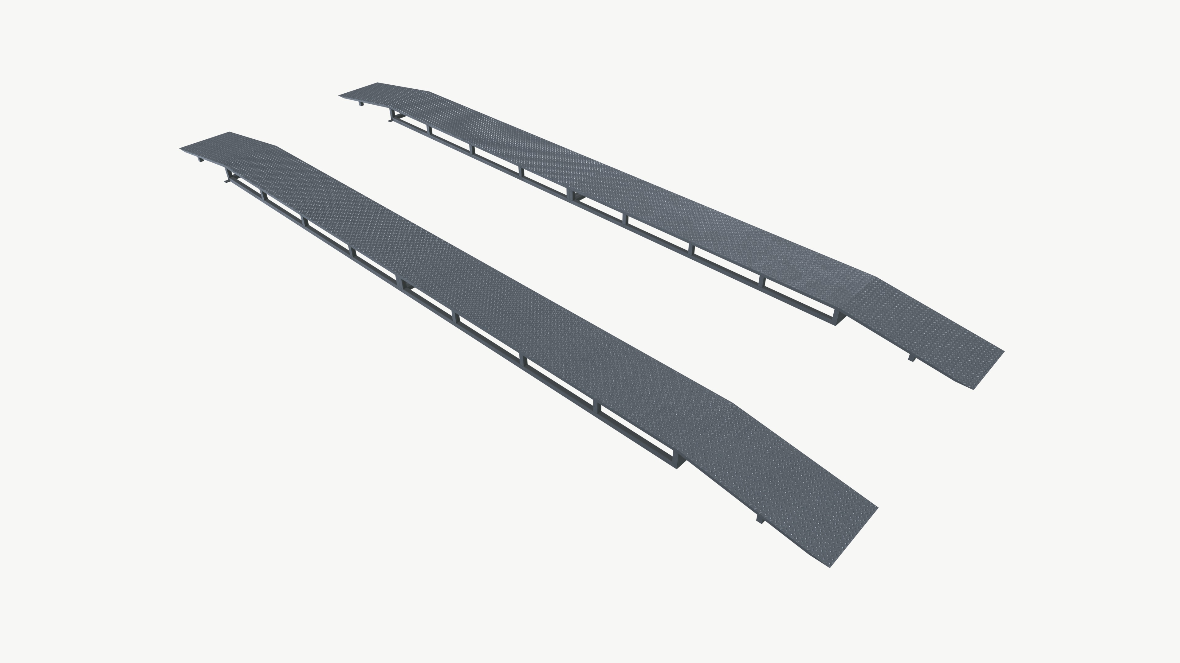 Car ramp Low-poly 3D model_2