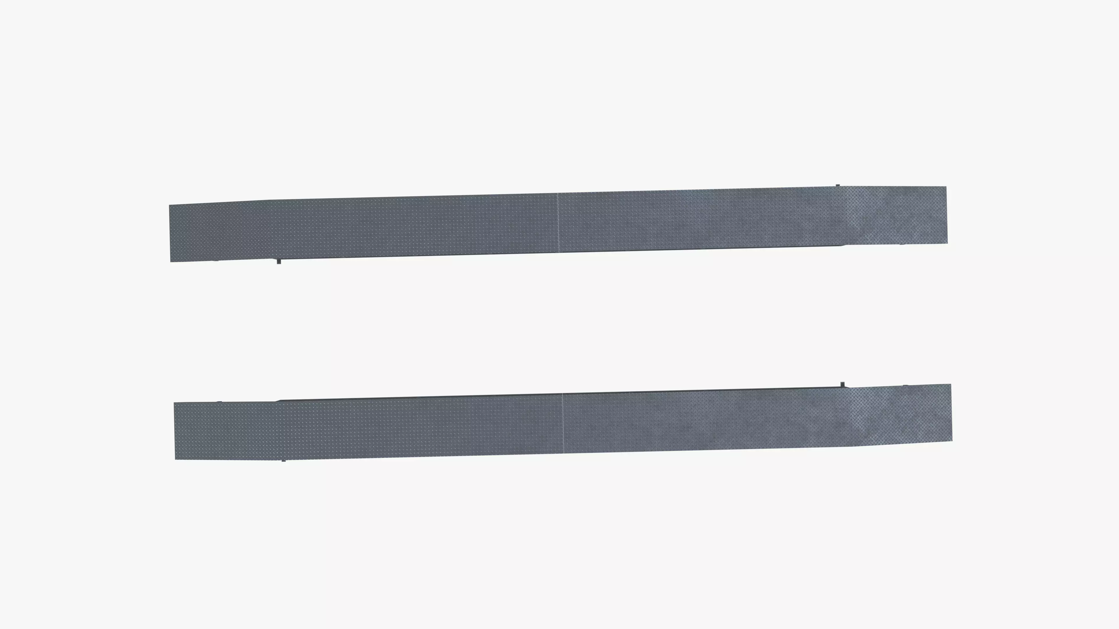 Car ramp Low-poly 3D model_0