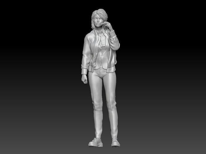 fbi agent girl 3 3D print model