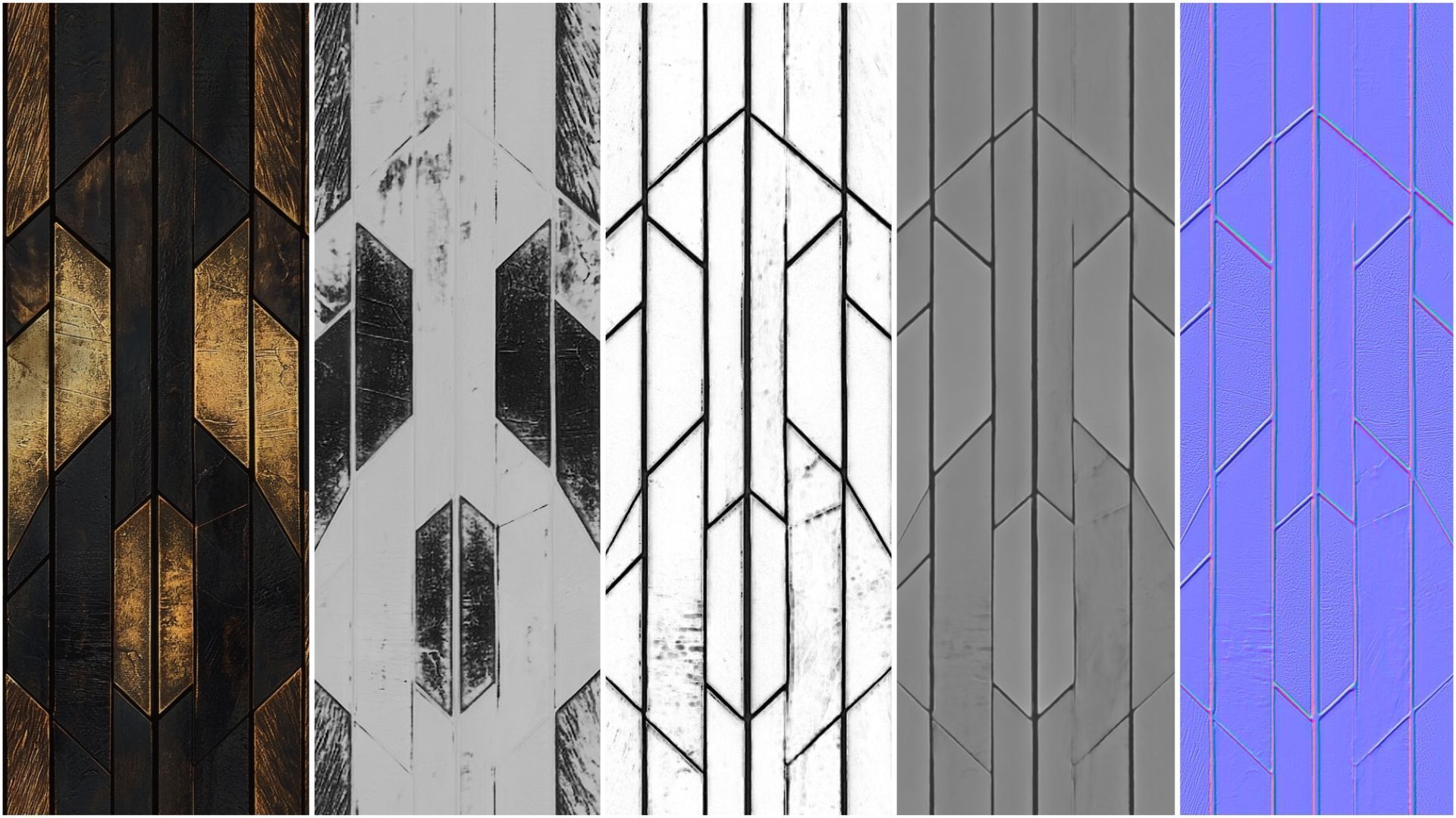 Wooden Wall Panel VOL01 4K Seamless PNG PBR Textures Texture_1