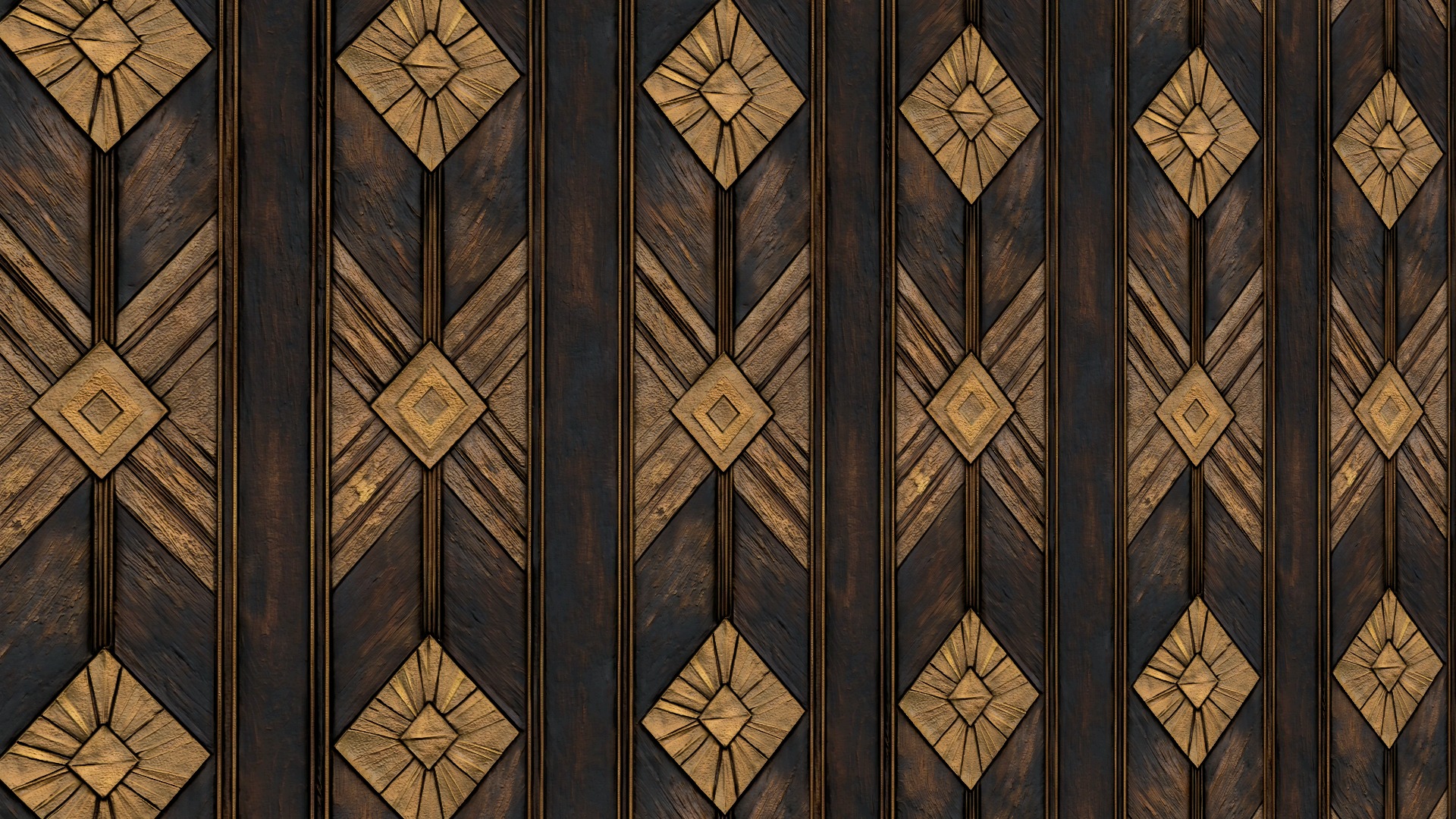 Wooden Wall Panel VOL01 4K Seamless PNG PBR Textures Texture_6