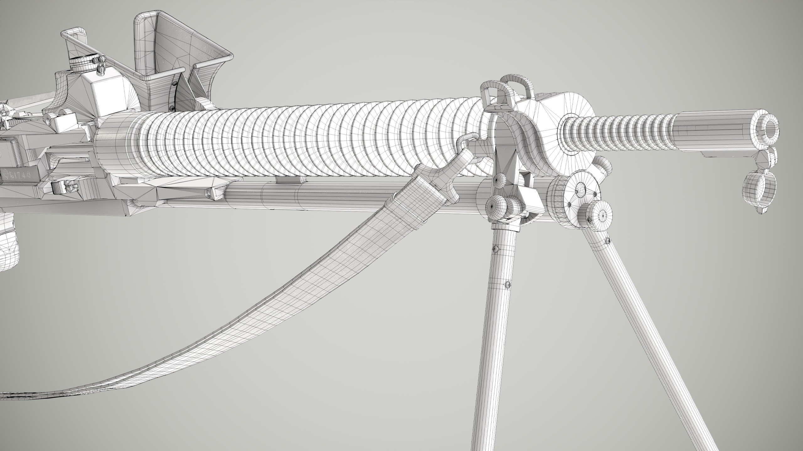 Type 11 Light Machine Gun Low-poly 3D model_20