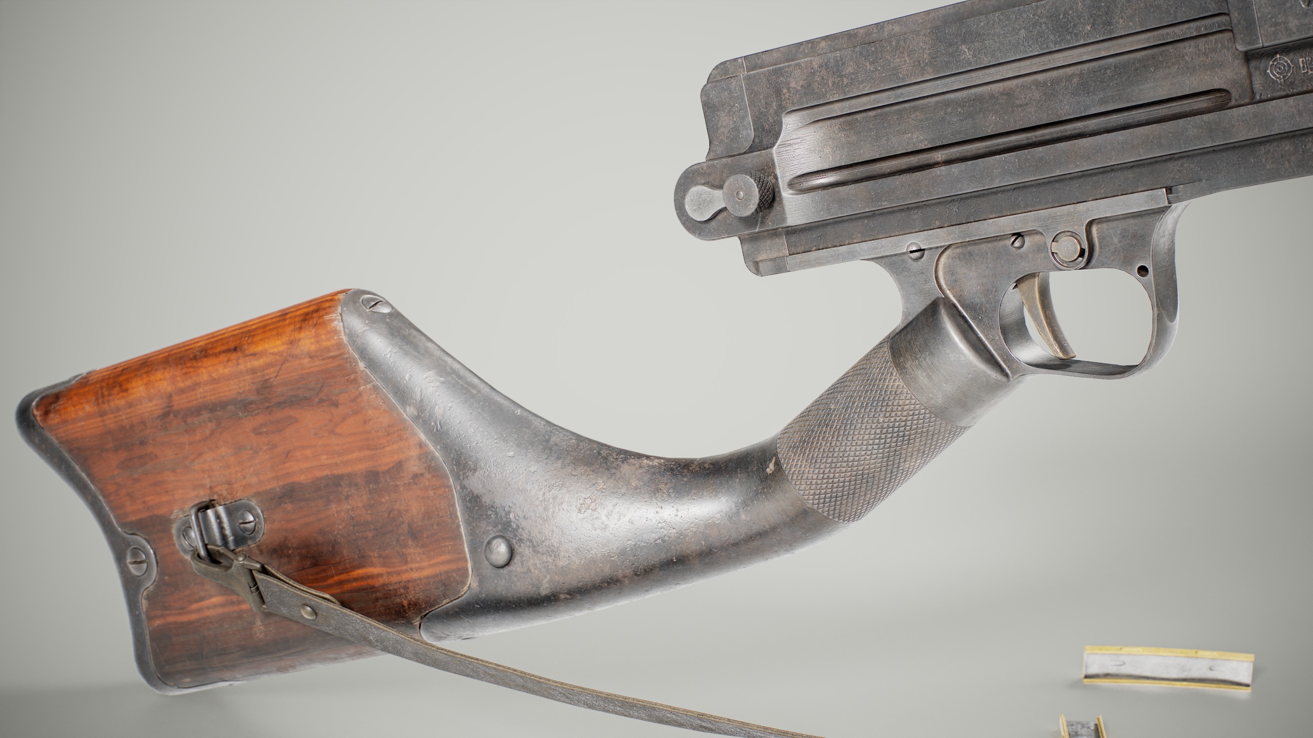 Type 11 Light Machine Gun Low-poly 3D model_6